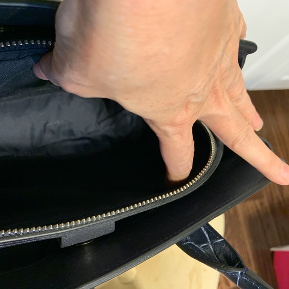 Brand new Royal Blue Croc style Coach Purse - Picture 12 of 12